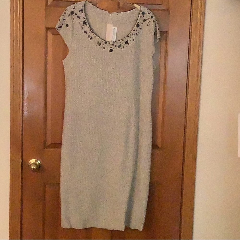 Knit dress with bling